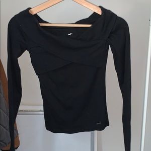 Off the shoulder black top